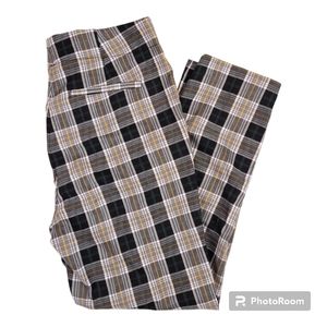NWT Eva Mendes New York & Company  Plaid Pant Size 8
